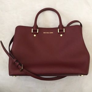 Michael Kors Triple Compartment Satchel, Rust